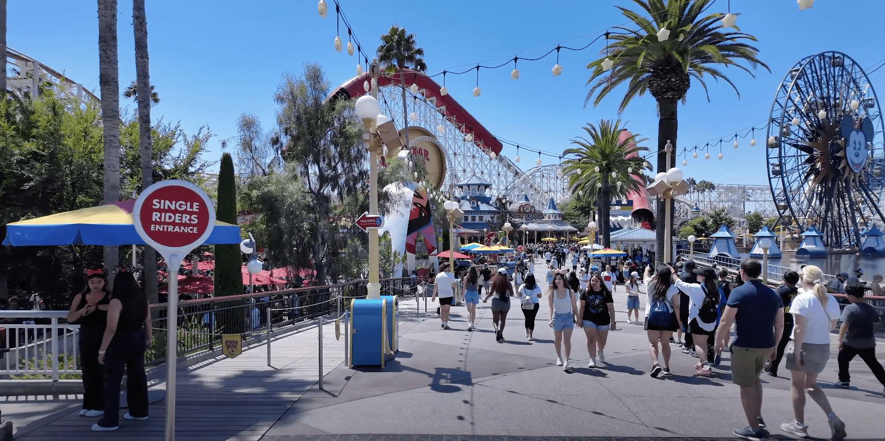 Pixar Pier During Halloween Time at Disneyland California Adventure